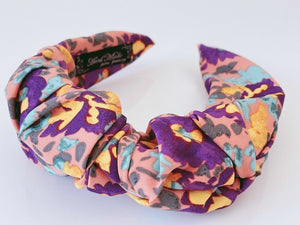 Women Girls Retro Boho Floral Fabric Wide Hair Headband Head Wrap Band Hoop