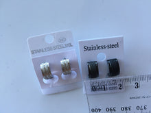 New Man Stainless Steel Frosted matte finish Hoop Earrings Piercings Gift him