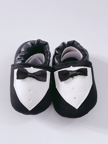 Baby Shower Boy Christening Wedding Formal Party Suits Tuxedo Match Black Shoes #11cm:3-6 Months