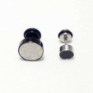 Bling Fake Expander Ear Taper Plug Round Stretcher Studs Piercing Set Earring