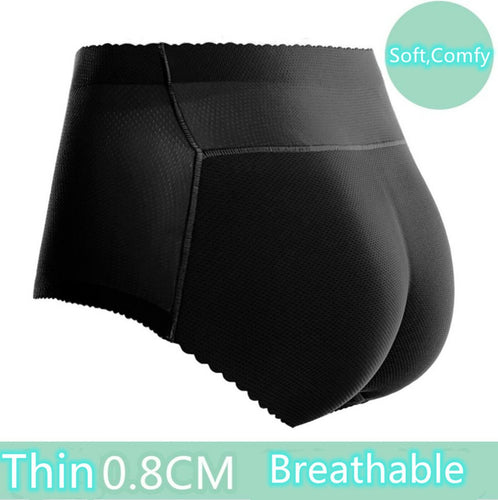 Buttock Natural Padded Underwear Bum Butt Lift HIP UP Enhancer Brief Shapewear Black