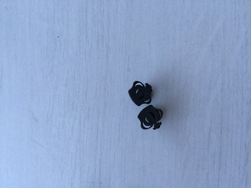 New Lady Rock Cute Crown Tiara Party 316L Stainless Steel Titanium Earrings Stud BLACK COLOR