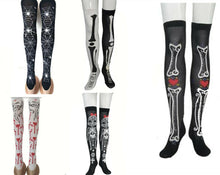 1 Women Girl Halloween Costume Party knee thigh high Long socks Stockings tights