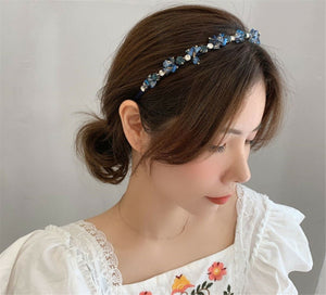 Women Girl Retro Bling Gem Crystal Bead Hairband Hair Head Band Headband Hoop