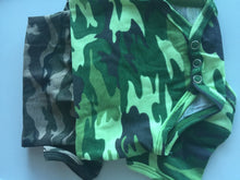 Boy Kid Baby Army Military Party Cotton Camouflage Green Camo Romper Bodysuit