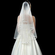 Women White Bride Hen's Night Prop Wedding Veil WITH COMB head hair Accessory PURE WHITE
