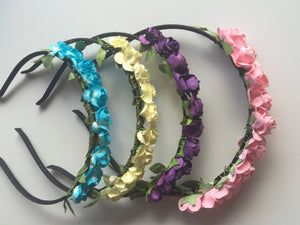 Women Girls baby Flower Fairy Boho Floral Wedding hair headband band hoop PROP
