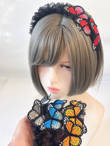 Women Girl Fairy Butterfly Party hair head band headband Garland Fascinator