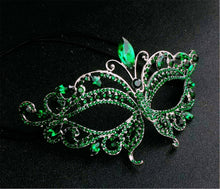 Women Metallic Crystal VENETIAN Masquerade Halloween Fancy Ball Face Eye Mask