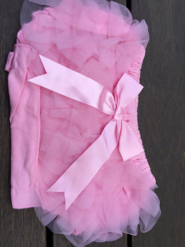 Baby Girls Tutu Ruffle Underwear Bloomers Bottom Brief Petti Nappy Cover Panties Light Pink