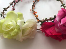 Women Flower Girl Boho Party Wedding Beach Berry Crown hair headband Garland