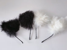 Women Girl Fluffy Fur Cat Kitty fox Bear Costume Ear Party Hair head band Hoop