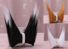 Women Long Ear Fluffy Fur Cat Fox Costume Animal Ear Party Hair head band Clip