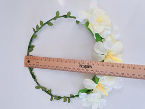 Women Flower Girl Boho Party Wedding Beach Pink Crown hair headband Garland