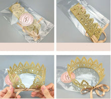 Women Lady Girls Princess Birthday Party crochet Crown Tiara Hair Head Band