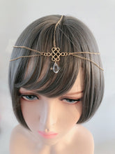Women Retro Bohemian boho Forehead Chain Metallic Tassel Hair head band Cuff