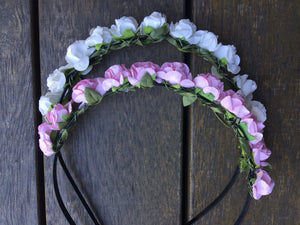 Women Girls baby Flower Fairy Boho Floral Wedding hair headband band hoop PROP