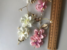 Women white or pink Flower Girl Bohemia Party Tiara Crown hair headband Garland