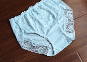 2x Pairs Women Ladies Cotton Invisible edge lace Panties Underwear Sexy Briefs