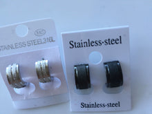 New Man Stainless Steel Frosted matte finish Hoop Earrings Piercings Gift him