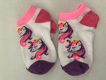 NEW 2 Pairs Girl Children Kids Cute Unicorn Pony short Cut shoes Socks 2-3yrs