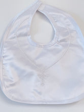 Baby Shower Girls Boys White Christening Outfits Match Cross Bib Burp Apron