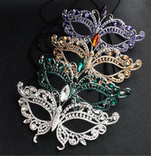 Women Metallic Crystal VENETIAN Masquerade Halloween Fancy Ball Face Eye Mask