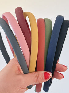 Women Girl School Matte Polished Simple Plastic Hair head band headband Hoop