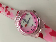 Children Kid Girl Teen Sweet Heart PU Silicone Band Wrist Watch Birthday Gift