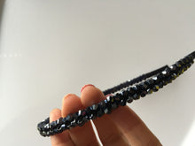 Women Lady Girl Bling Shiny Crystal look Bead Party Headband Hair Head Band Hoop