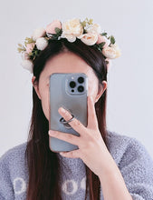 Women Bohemian Rose Bud Flower Leaf Crown hair headband Garland Photogragh Tiara