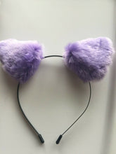 Women Lady Kids Fluffy Fancy Cat Kitty fox Costume Ear Party Hair head band Prop