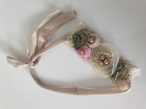 Baby Infant Kid Children Girls Christening Shower Cotton Lace Hair Headband prop