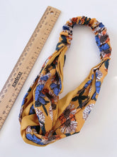 Women Boho Bohemian Satin Cross hair head headband band Scarf Wrap Bandana