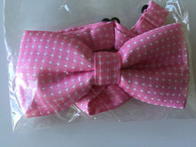 AU Boys Kid Children Party School Pre-tied Wedding dance bow tie Necktie bowtie Light Pink with dots