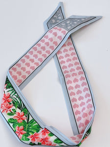 Women Girl retro Boho Paisley Heart Wire bow scarf Hair band headband bandana