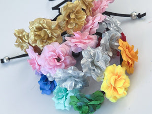 Women Girls Small Flower Party Beach Adjustable Crown hair headband Garland