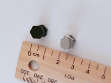 1X Gothic Titanium Fake Nail Screw Bolt Shape Stud Bar Piercing Stud Earring