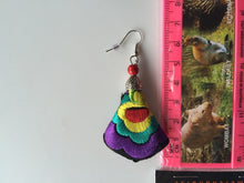 Women Lady Retro Ethic Embroidery Boho Bohemian Hook dangle Ear Drop Earrings