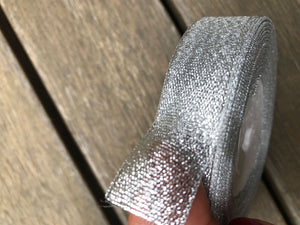 2 meter 2cm Gold or Silver Wedding Lace Gift Favor Wrap Craft Organza Ribbon