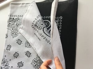Women Men Retro Hip hop Cotton biker dance Paisley Bandana Hair Headband Wrap