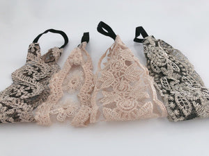 Women Girl Embroidery Boho Retro Lace Floral Headband Elastic Hair Head band