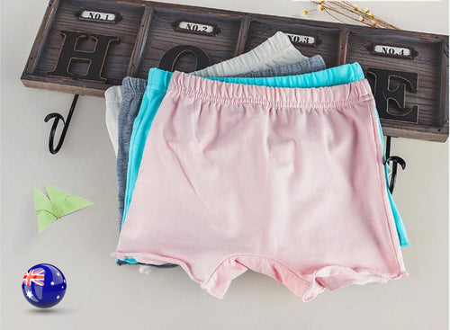 Girls Kids Child School Cotton Bike Short pants Safety Underwear Shorts Panties White