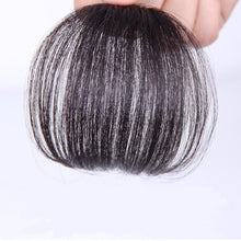 Women 100% Human Real Hair Natural Clip on Bang Front Fringe Wig Piece extension