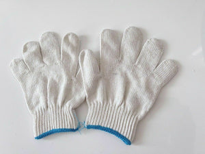 Kids Children Work Protective Cotton Yarn SHORT Gloves Mittens 3-12 Years