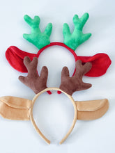 Women Girls Christmas Deer Elf Antlers Costume Ear Party Hair head band Headband