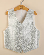 Kid Boy Children dance Party Show Costume Gold or silver formal Vest Waistcoat