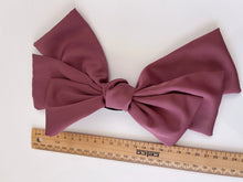 Women Girl 3 Layers Satin Silky Feel Ribbon Big Bow Hair Head Barrette Clip