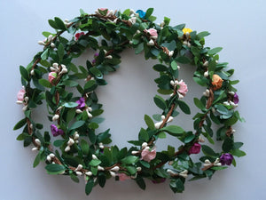 Women Girl Flower Fairy Boho Bridal Simple Beach Tiara Crown hair headband Garland