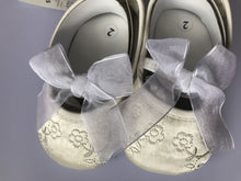 Baby Shower Girl Children Kid Christening Ballet Beige Creamy White Satin Shoes